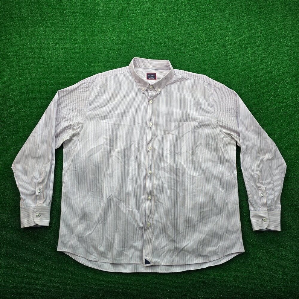 Untuckit Shirt Mens 3XL Striped‎ Button Down Long Sleeve Preppy Work Casual